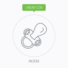 Pacifier icon Nipple or dummy sign N21