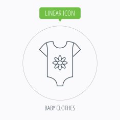 Newborn clothes icon Baby shirt wear sign N19