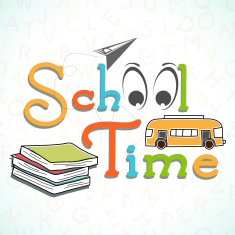 Creative illustration for School time
