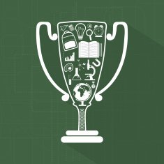 Creative educational items in trophy