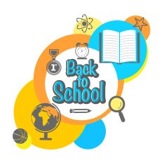 Sticker tag or label for Back to School N2