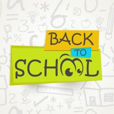 Stylish creative text for Back to School concept