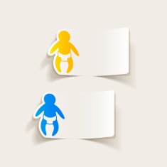 realistic design element baby N5