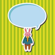 animal rabbit worker cartoon theme elements N8