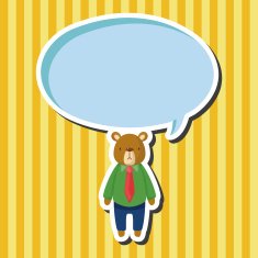 animal bear worker cartoon theme elements N13