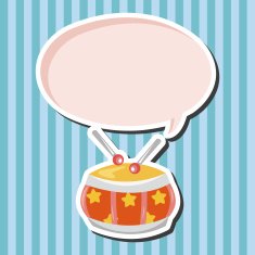 baby toy drum theme elements N2