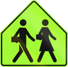 School Sign in Canada N2