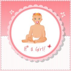 it's a girl card or background