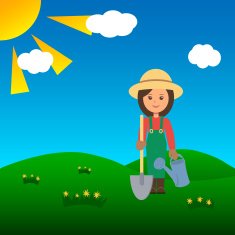 Woman gardener