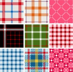 Set of plaid patterns N6
