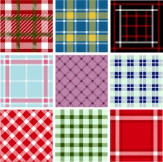 Set of plaid patterns N7