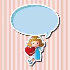 little kid with heart theme elements N30
