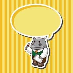 animal worker cartoon theme elements N35