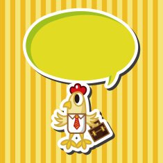 animal cock worker cartoon theme elements N2
