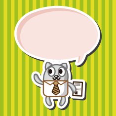 animal cat worker cartoon theme elements N11