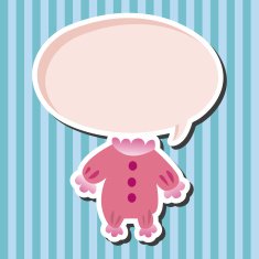 Baby clothes theme elements N37