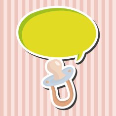 Baby pacifiers theme elements N24