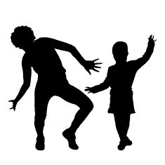 Vector silhouette of family N39