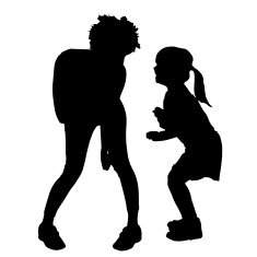 Vector silhouette of family N50