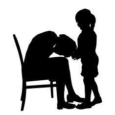 Vector silhouette of family N68