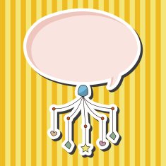 baby hanging theme elements N13