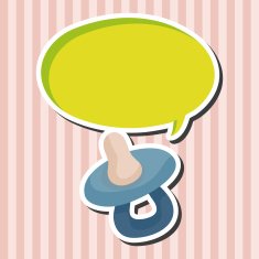 Baby pacifiers theme elements N26