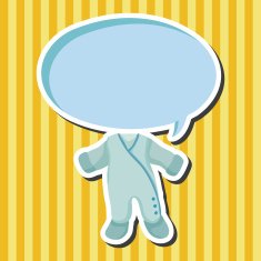 Baby clothes theme elements N42