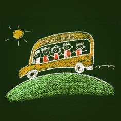 Colorful picture with happy kids N124