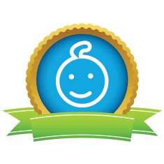 Gold baby logo