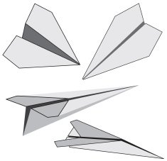 Vector paper plane