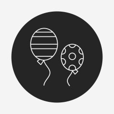 balloon line icon N5