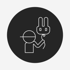 balloon line icon N9