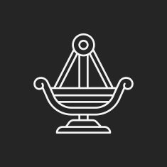 amusement park pirate ship line icon N9