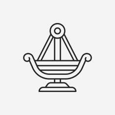 amusement park pirate ship line icon N11