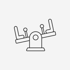 playground seesaw line icon N10