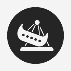 amusement park pirate ship icon N4