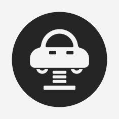 amusement park bumper cars icon N6