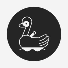 amusement park swan boats icon N6