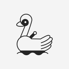 amusement park swan boats icon N9