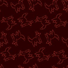 Seamless pattern with a fox N2
