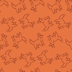 Seamless pattern with a fox N3