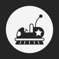 amusement park bumper cars icon N24