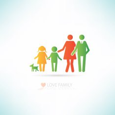 Family design clean vector