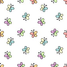 seamless baby pattern white