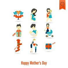 Happy Mothers Day Icons N293