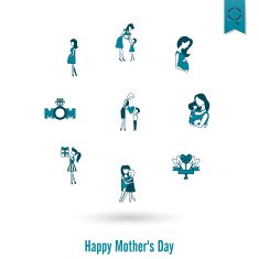 Happy Mothers Day Icons N294