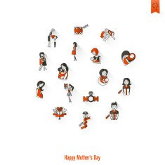 Happy Mothers Day Icons N296
