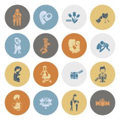 Happy Mothers Day Icons N298