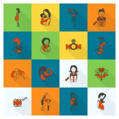 Happy Mothers Day Icons N306
