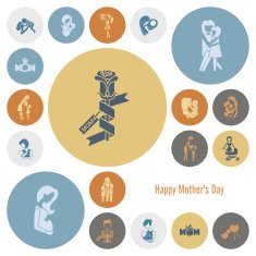 Happy Mothers Day Icons N308